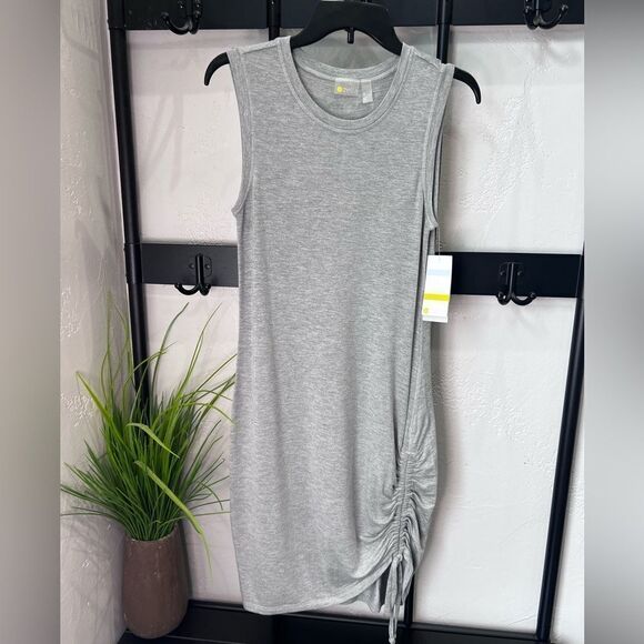 ZELLA POST STUDIO SIDE CINCH DRESS grey Size Small - Picture 5 of 11